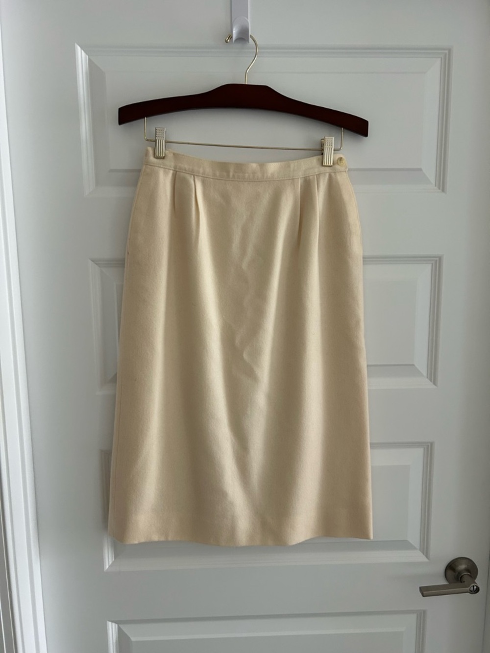 Pendleton Vintage Wool Skirt Cream Size S